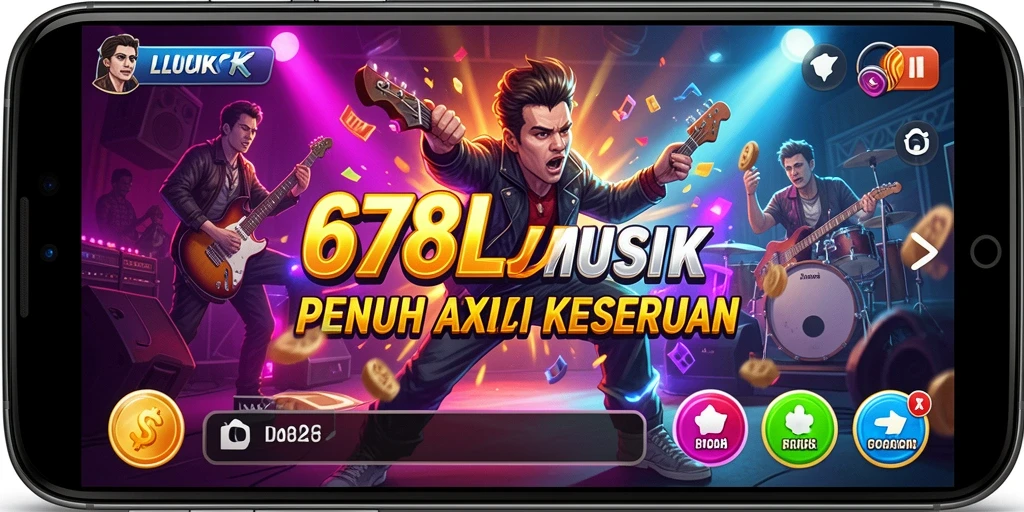 Tampilan gameplay menarik dari 678LUCK dengan banyak lagu.