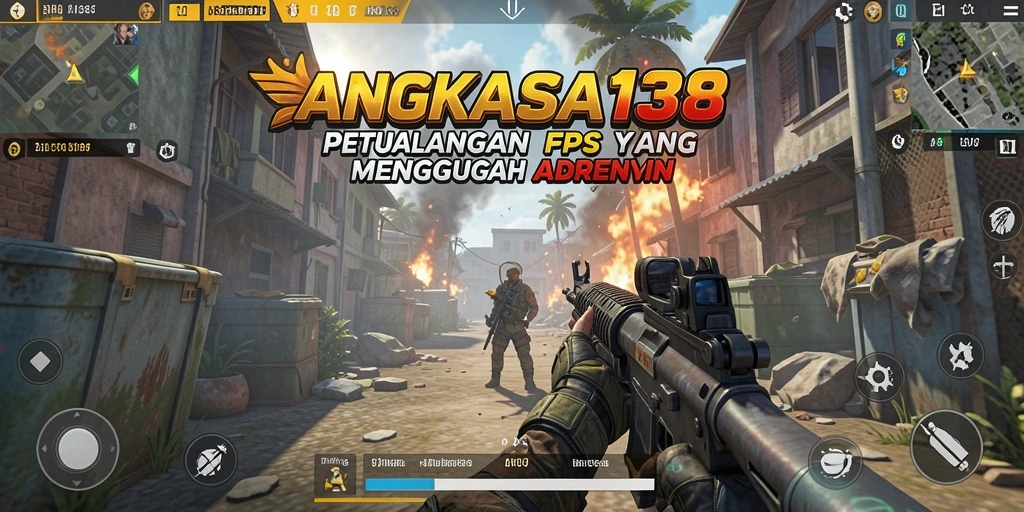 Gameplay epik dari ANGKASA138 dalam pertempuran FPS.