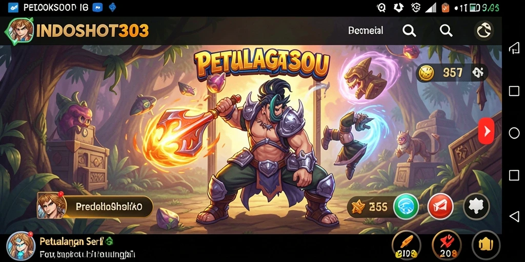 Screenshot gameplay INDOSLOT303 menunjukkan petualangan seru yang mengasyikkan.