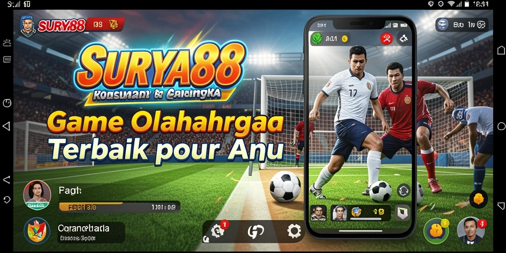 Screenshot SURYA88 menampilkan aksi seru dalam permainan olahraga.