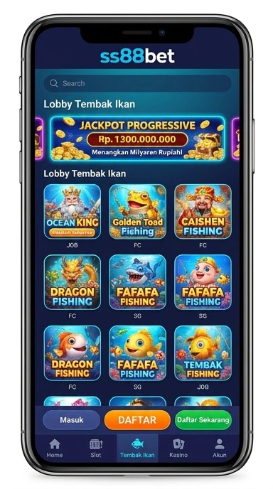 Cuplikan layar fitur unggulan dari aplikasi ss88bet.